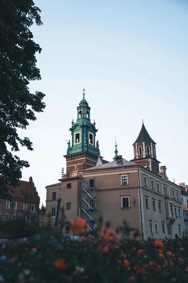 Krakovský hrad - západ slunce